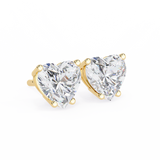 Heart Solitaire Studs