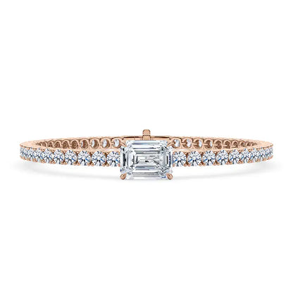 Round-Cut Diamond Tennis Bracelet