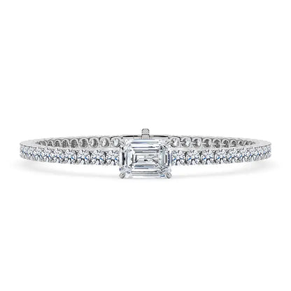 Round-Cut Diamond Tennis Bracelet