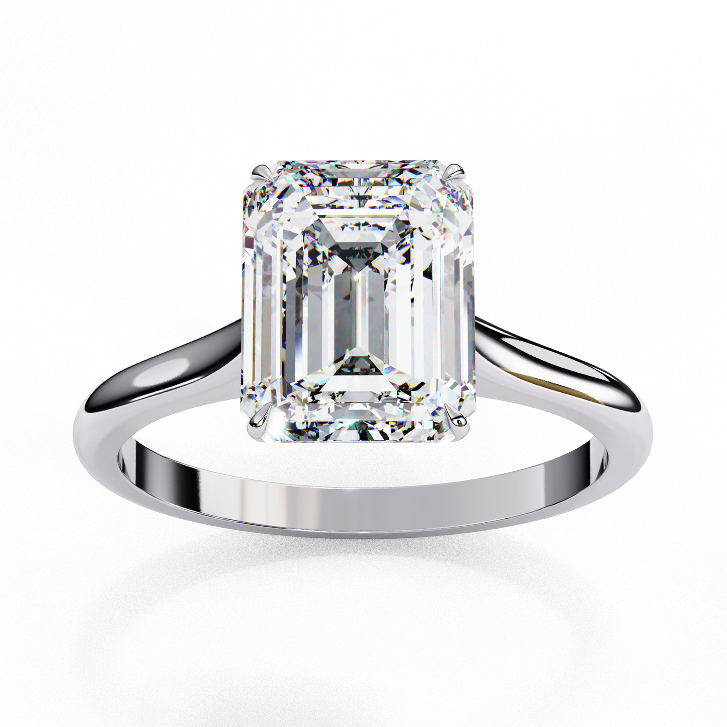 Solitaire Emerald Ring