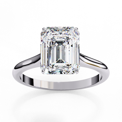 Solitaire Emerald Ring