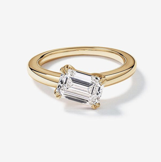 Emerald Engagement Ring