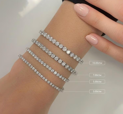 4 Prong Round Tennis Bracelet