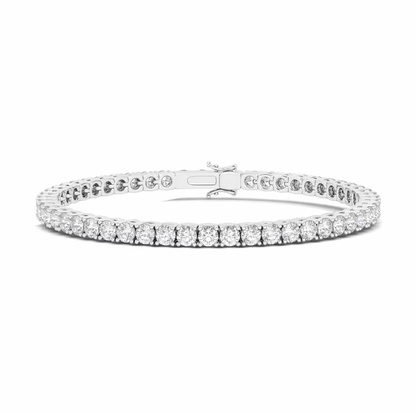 4 Prong Round Tennis Bracelet