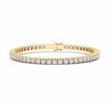 4 Prong Round Tennis Bracelet