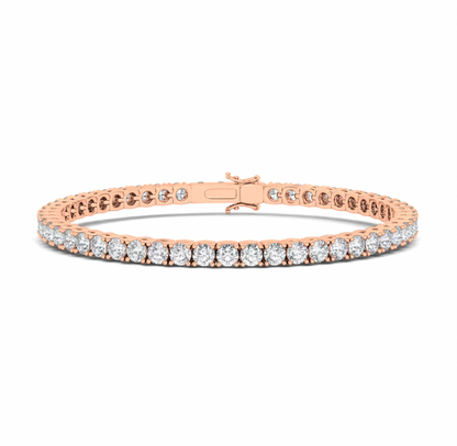 4 Prong Round Tennis Bracelet