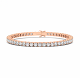 4 Prong Round Tennis Bracelet.