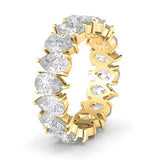 Alternating Pear Diamond Eternity Band