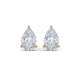 Pear Solitaire Studs
