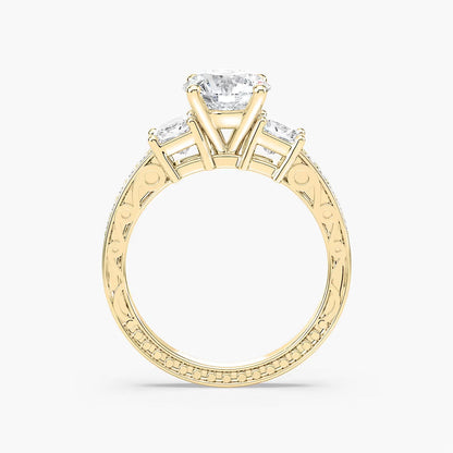 Julie Three Stone Engagement Ring