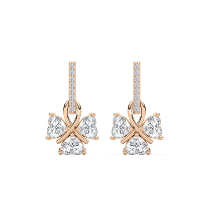 Lucky Heart Dangle Earrings