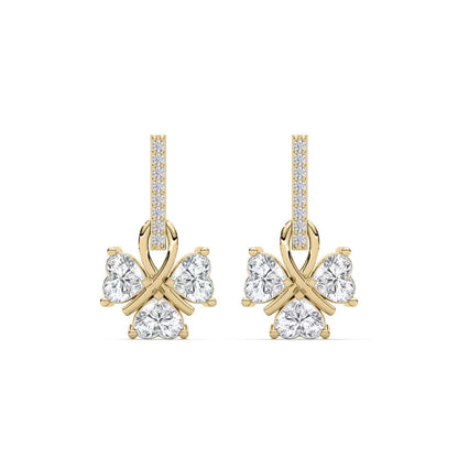 Lucky Heart Dangle Earrings