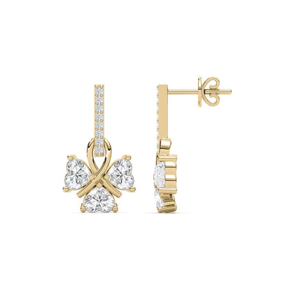 Lucky Heart Dangle Earrings