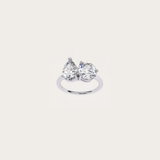 Pear Toi et Moi Ring